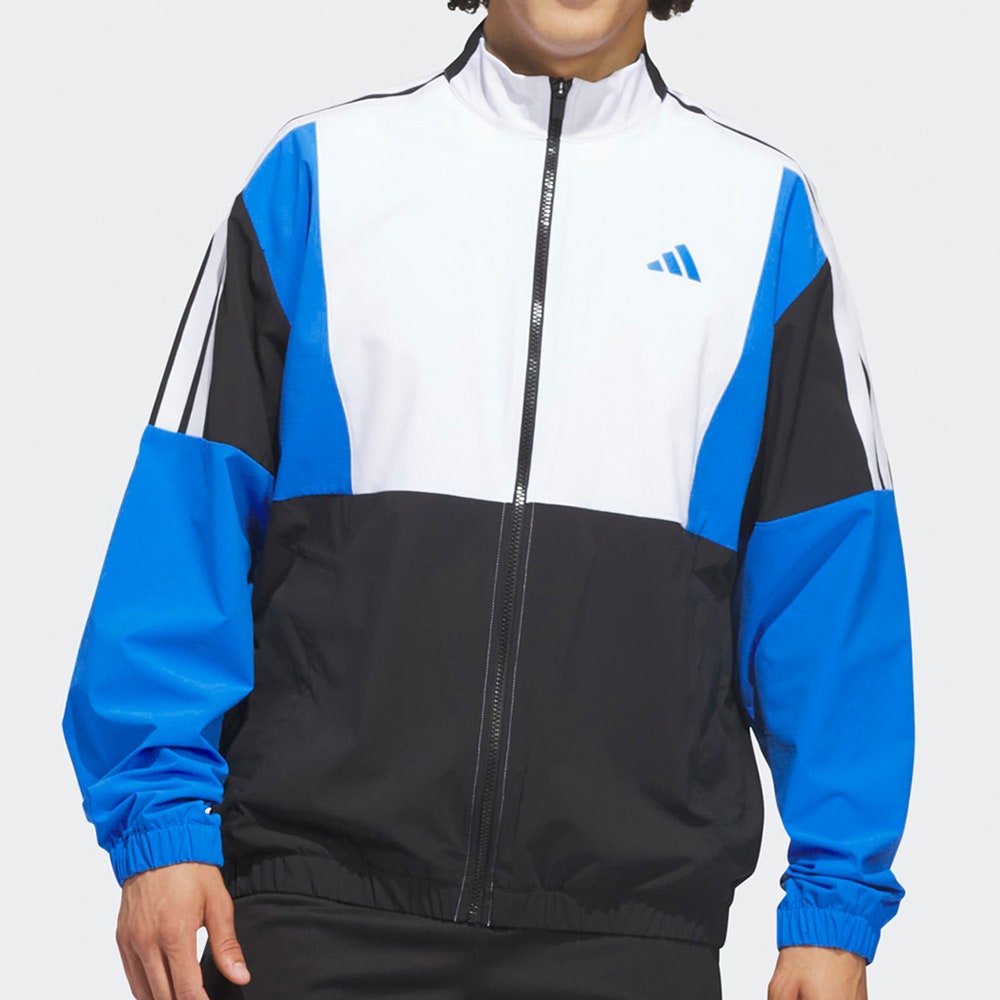 adidas Golf Jacket - BTC Twistweave FZ Windbreaker - Lucid Blue SS26
