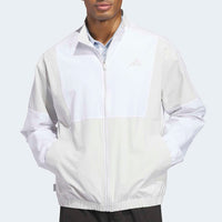 adidas Golf Jacket - BTC Twistweave FZ Windbreaker - Orbit Grey SS26