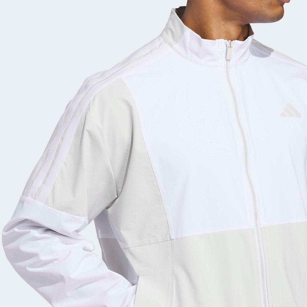adidas Golf Jacket - BTC Twistweave FZ Windbreaker - Orbit Grey SS26