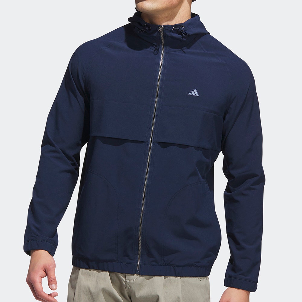 adidas Golf Jacket - Go-To Windbreaker FZ - Collegiate Navy AW25