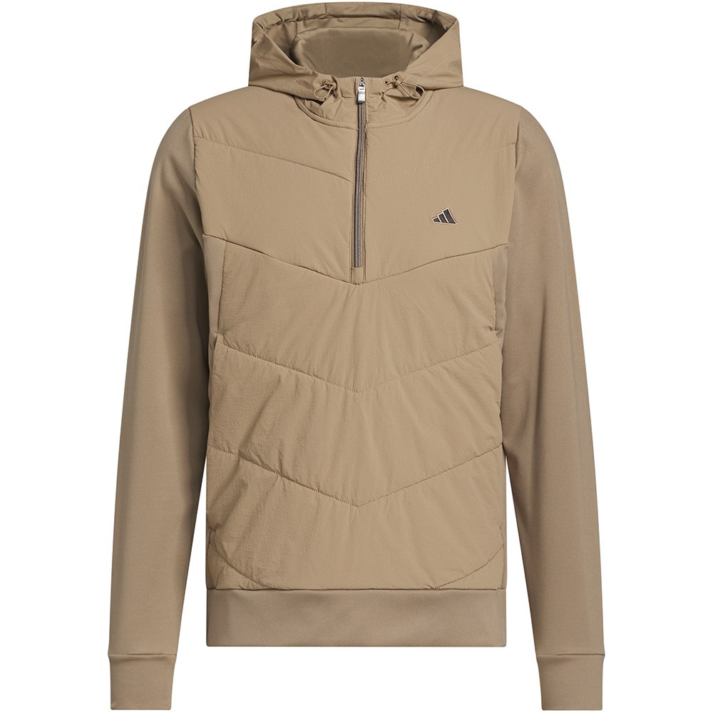adidas Golf Jacket - U365+ CC Quilted Anorak - Khaki Six AW26