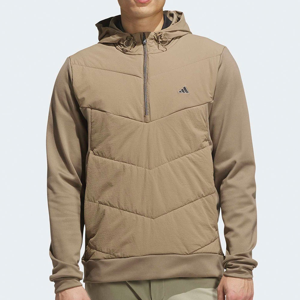 adidas Golf Jacket - U365+ CC Quilted Anorak - Khaki Six AW26