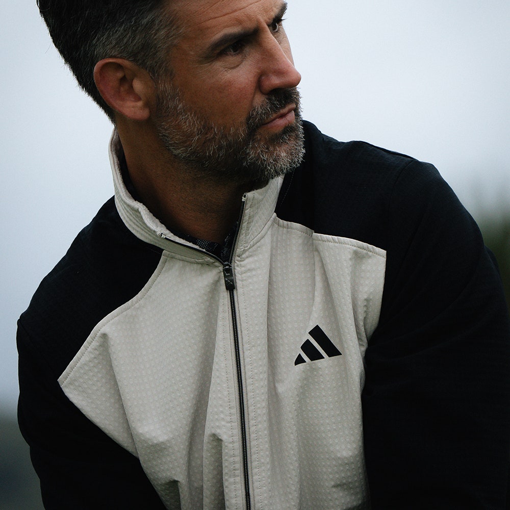 adidas Golf Jacket - U365 Wind Woven FZ - Black AW26