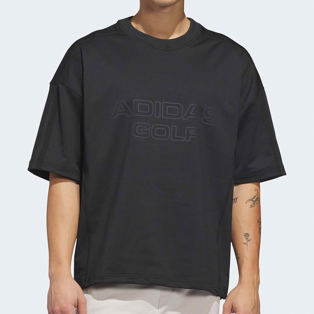 adidas Golf Jumper - BTC Graphic SS Crew Neck - Black SS26