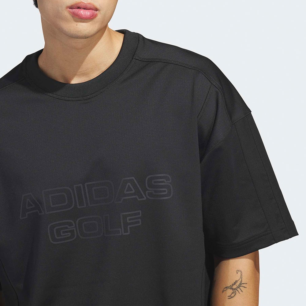 adidas Golf Jumper - BTC Graphic SS Crew Neck - Black SS26