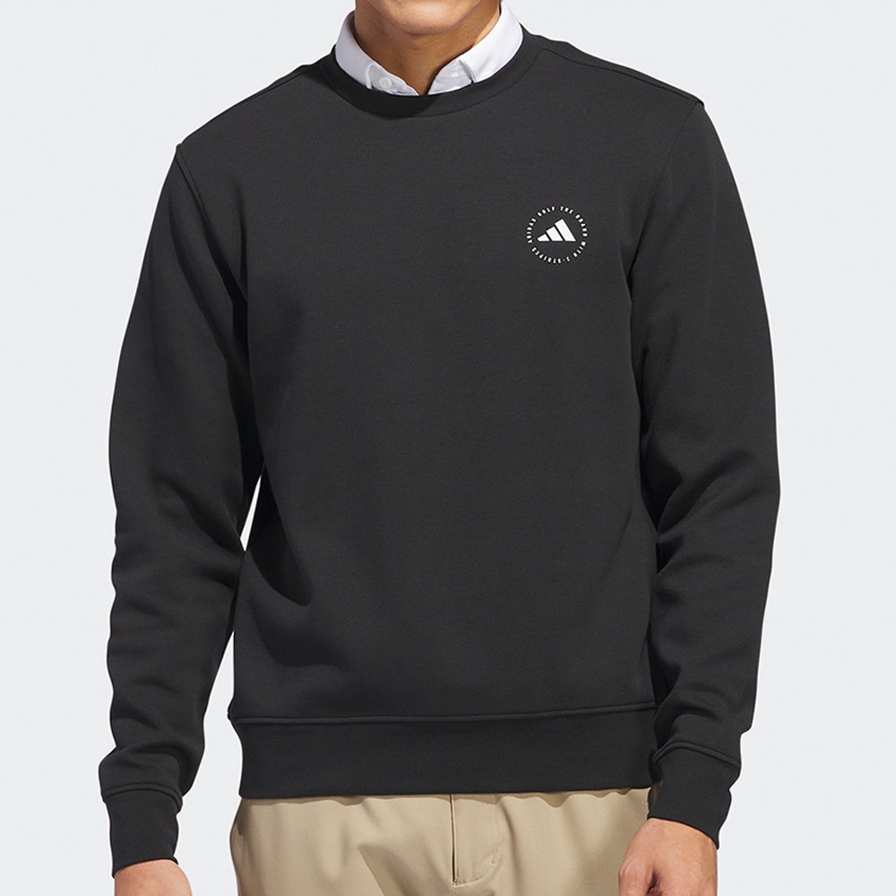 adidas Golf Jumper - Crew Neck Sweater - Black AW25