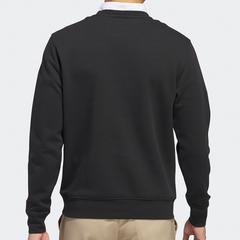 adidas Golf Jumper - Crew Neck Sweater - Black AW25