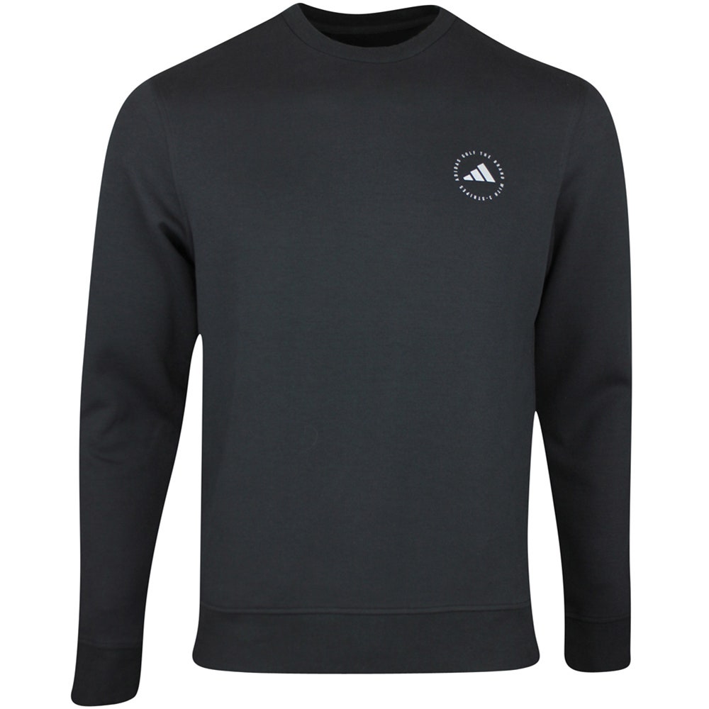adidas Golf Jumper - Crew Neck Sweater - Black AW25