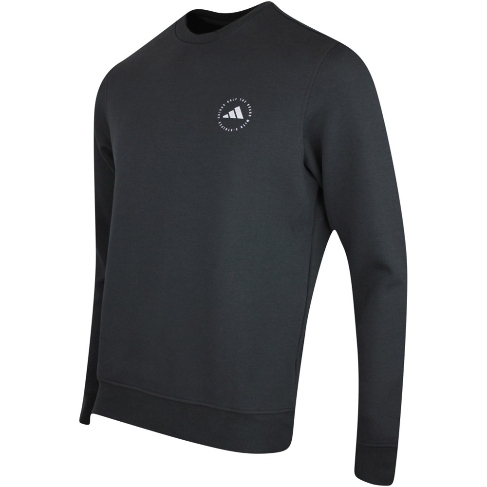 adidas Golf Jumper - Crew Neck Sweater - Black AW25