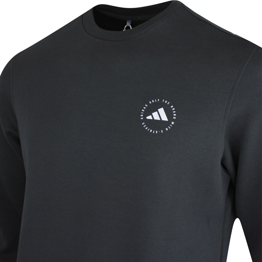 adidas Golf Jumper - Crew Neck Sweater - Black AW25