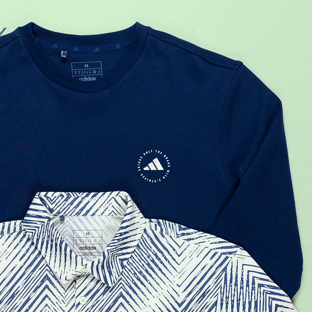 adidas Golf Jumper - Crew Neck Sweater - Collegiate Navy AW25