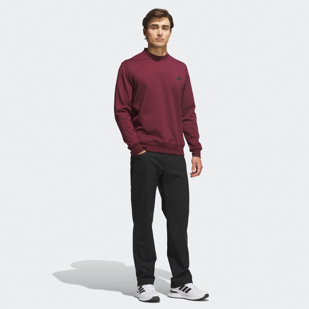 adidas Golf Jumper - U365 Climawarm Crew Neck - Maroon AW26