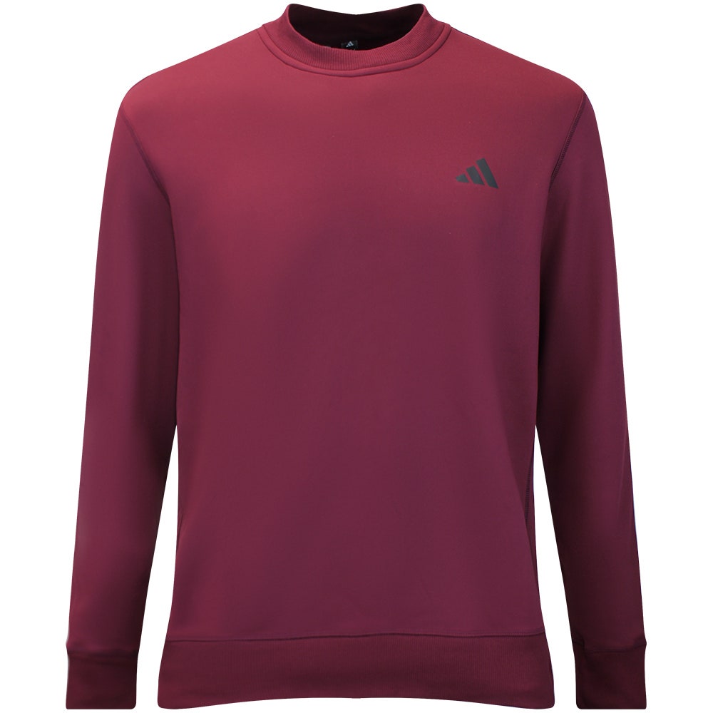 adidas Golf Jumper - U365 Climawarm Crew Neck - Maroon AW26