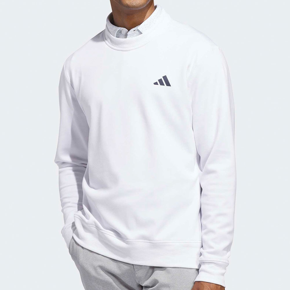 adidas Golf Jumper - U365 Climawarm Crew Neck - White AW26