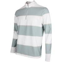 adidas Golf Jumper - U365 Rugby Stripe QZ - Wonder Sage SS26