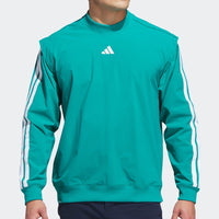 adidas Golf Pullover - BTC Twistweave Hybrid LS - Pure Teal AW25