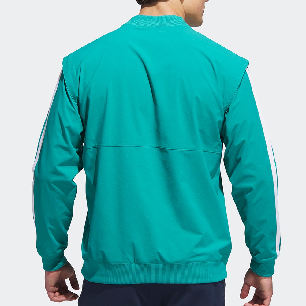 adidas Golf Pullover - BTC Twistweave Hybrid LS - Pure Teal AW25