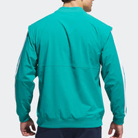 adidas Golf Pullover - BTC Twistweave Hybrid LS - Pure Teal AW25
