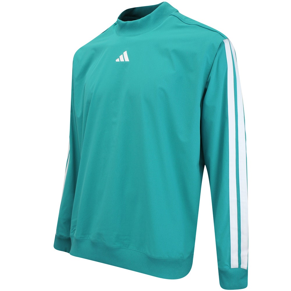 adidas Golf Pullover - BTC Twistweave Hybrid LS - Pure Teal AW25