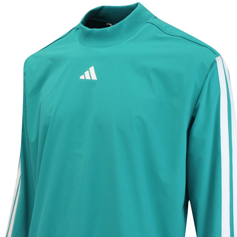 adidas Golf Pullover - BTC Twistweave Hybrid LS - Pure Teal AW25