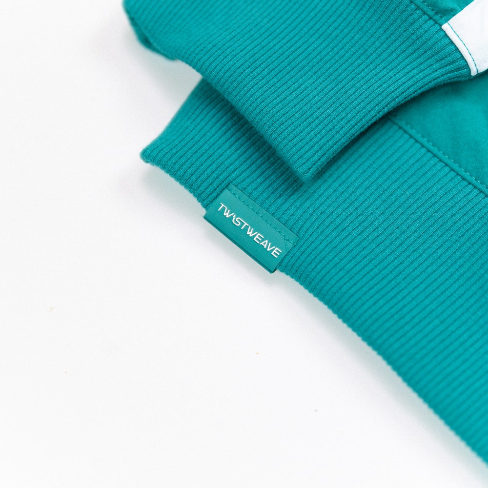 adidas Golf Pullover - BTC Twistweave Hybrid LS - Pure Teal AW25