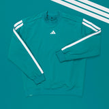 adidas Golf Pullover - BTC Twistweave Hybrid LS - Pure Teal AW25