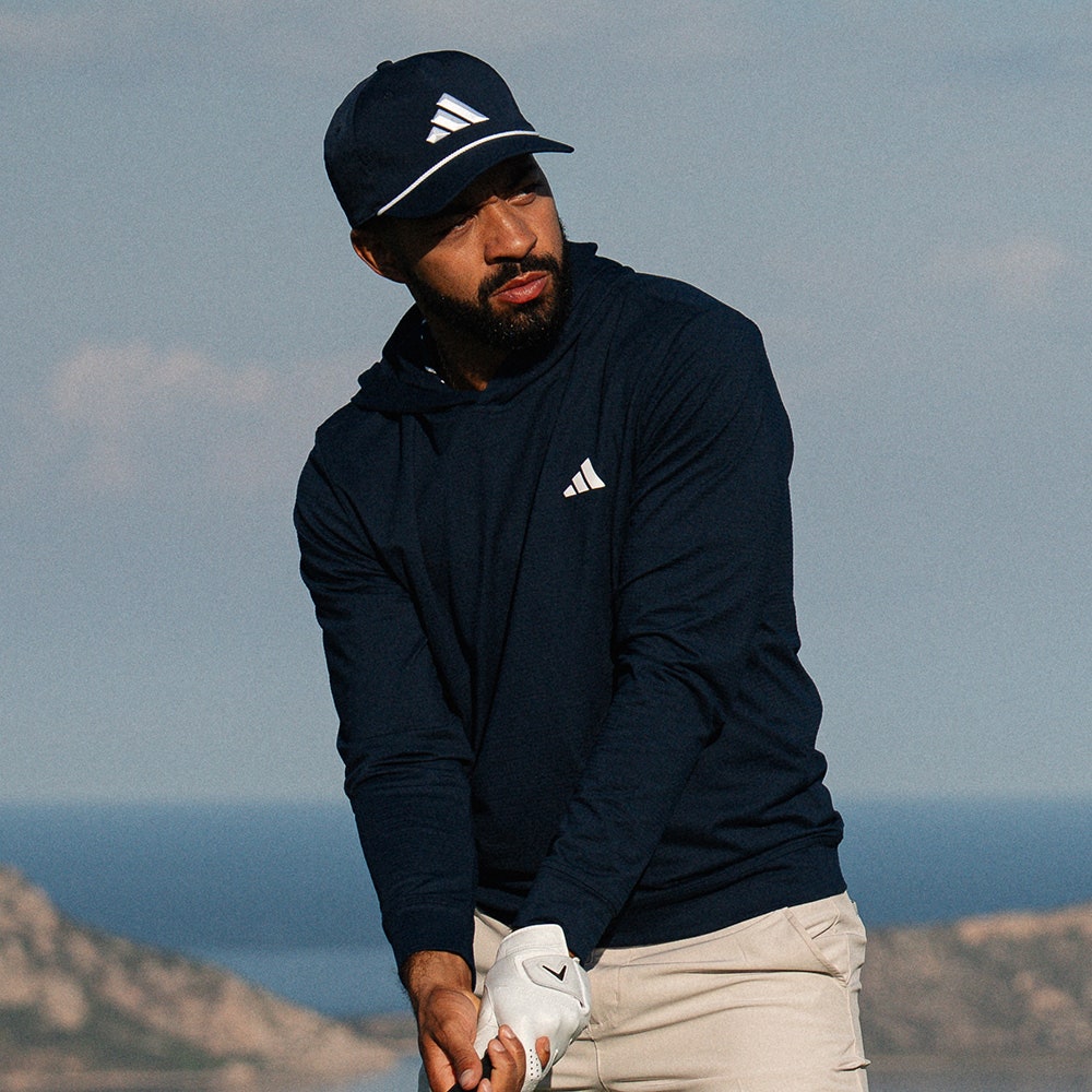 adidas Golf Pullover - Elevated Hoodie - Collegiate Navy AW26