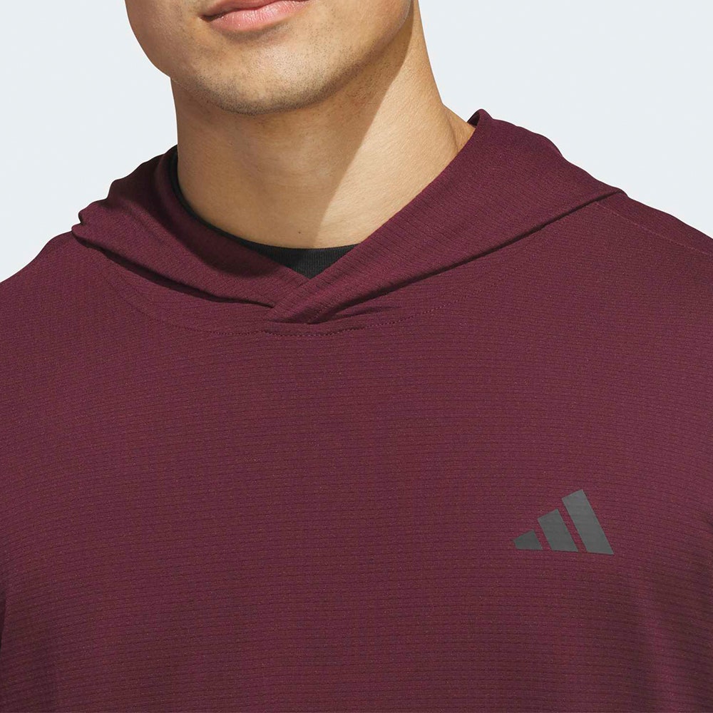 adidas Golf Pullover - Elevated Hoodie - Maroon AW26