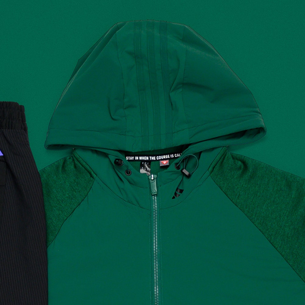 adidas Golf Pullover - Frostguard TOUR Padded Hoodie - Col. Green AW24