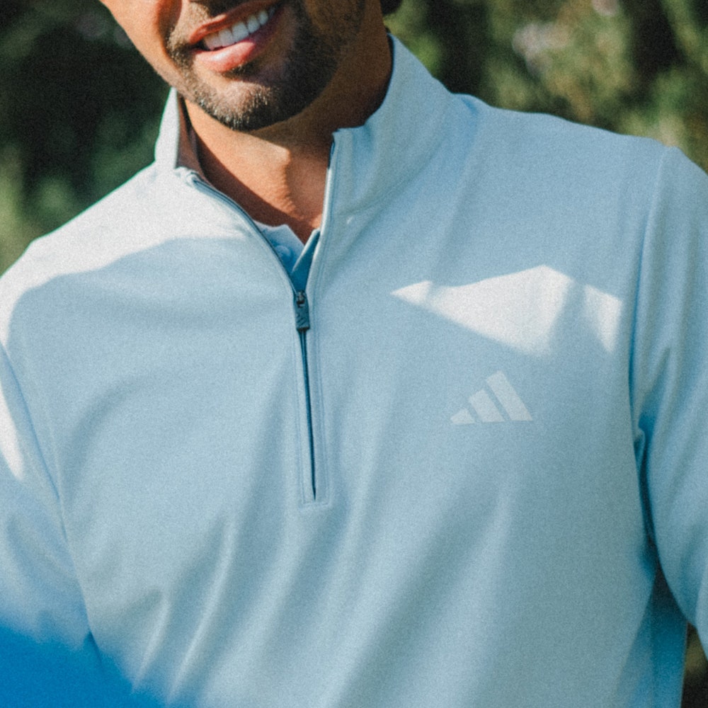 adidas Golf Pullover - U365 Classic QZ - Crystal Sky AW26
