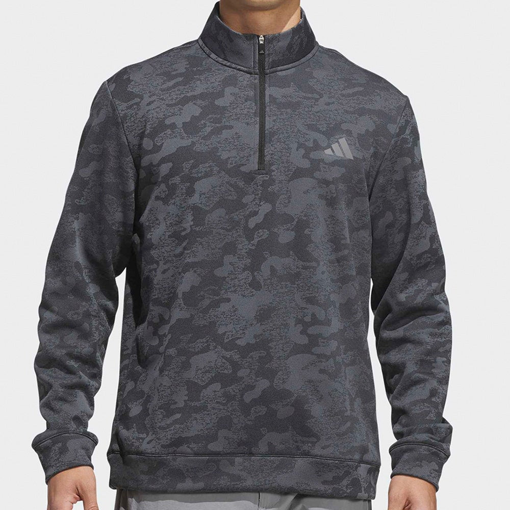 adidas Golf Pullover - U365 DWR QZ - Black AW26