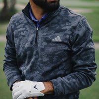 adidas Golf Pullover - U365 DWR QZ - Black AW26