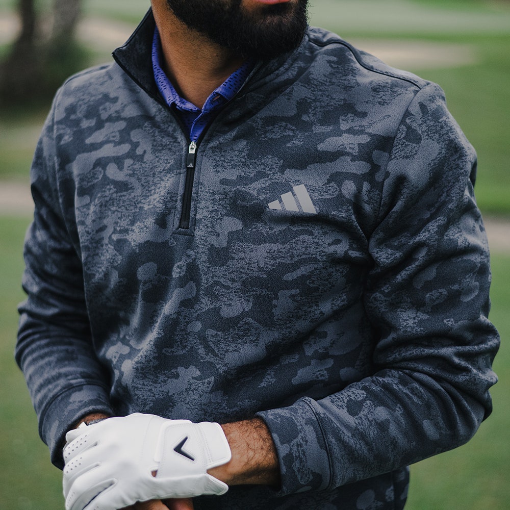adidas Golf Pullover - U365 DWR QZ - Black AW26
