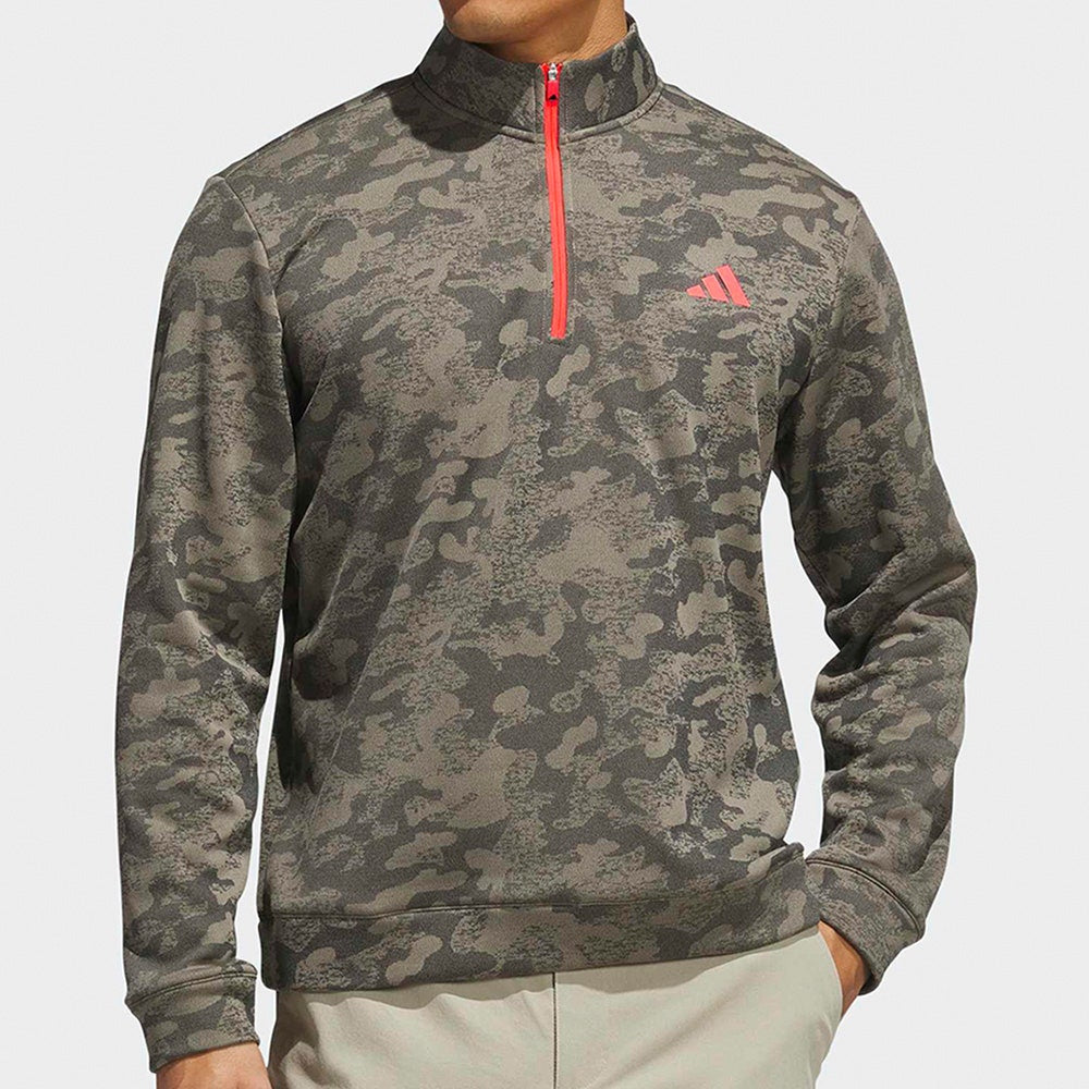 adidas Golf Pullover - U365 DWR QZ - Khaki Six AW26