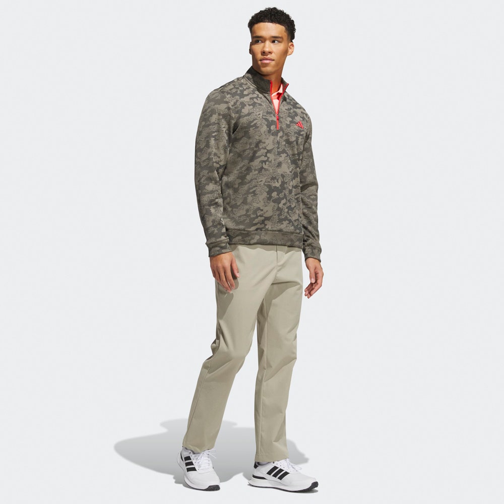 adidas Golf Pullover - U365 DWR QZ - Khaki Six AW26