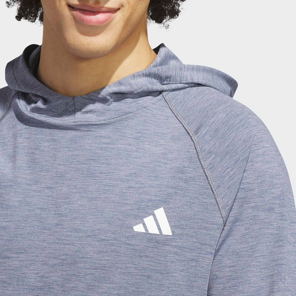 adidas Golf Pullover - U365 Heather Hoodie - Col. Navy Mel. AW26