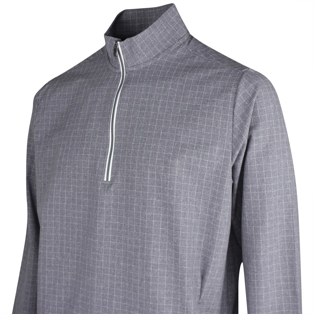 adidas Golf Pullover - U365 Set Woven QZ - Grey Five SS26