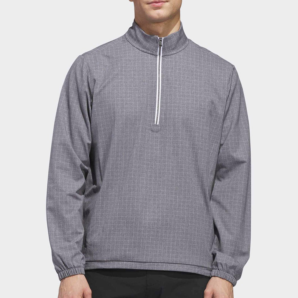 adidas Golf Pullover - U365 Set Woven QZ - Grey Five SS26
