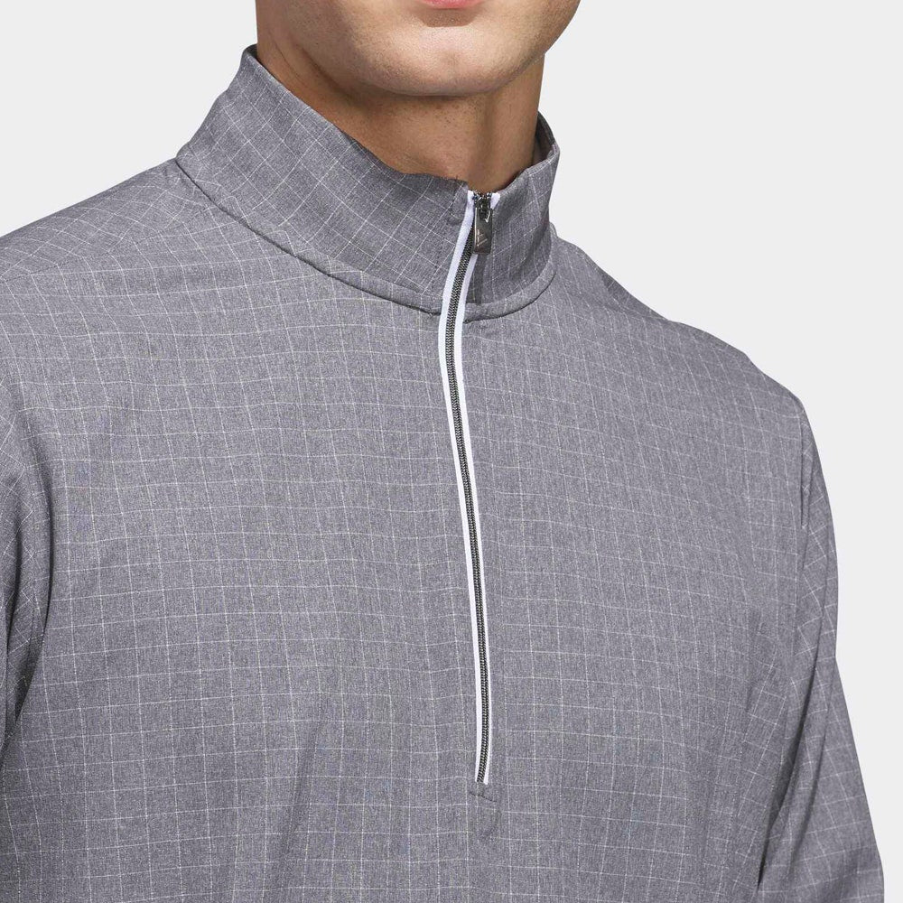 adidas Golf Pullover - U365 Set Woven QZ - Grey Five SS26
