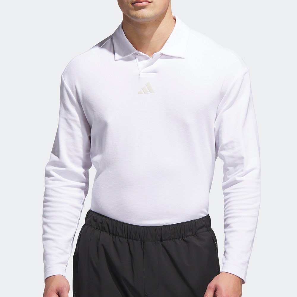 adidas Golf Shirt - BTC Loose Fit LS - White AW25