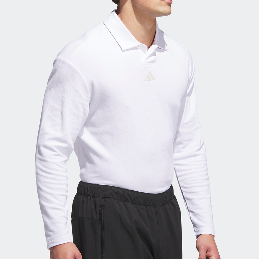adidas Golf Shirt - BTC Loose Fit LS - White AW25