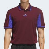 adidas Golf Shirt - BTC Vent Twistknit Polo - Maroon AW26