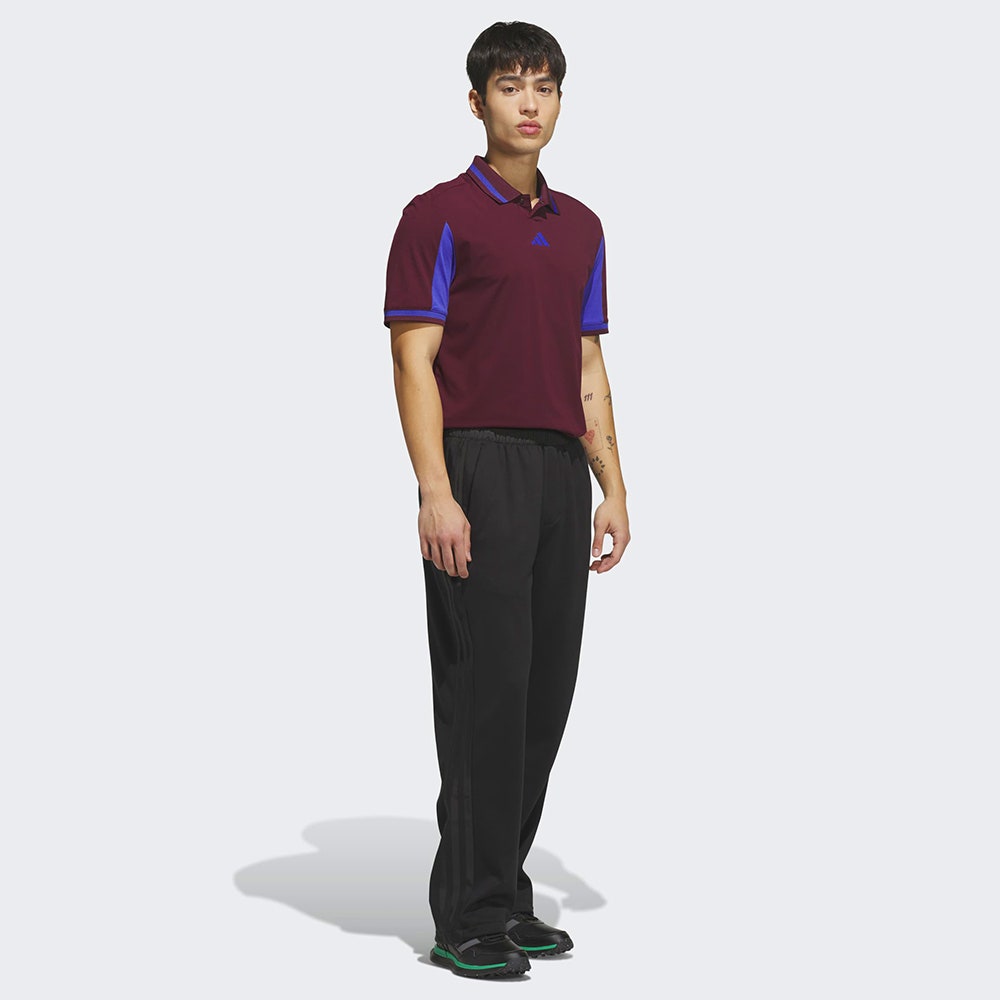 adidas Golf Shirt - BTC Vent Twistknit Polo - Maroon AW26
