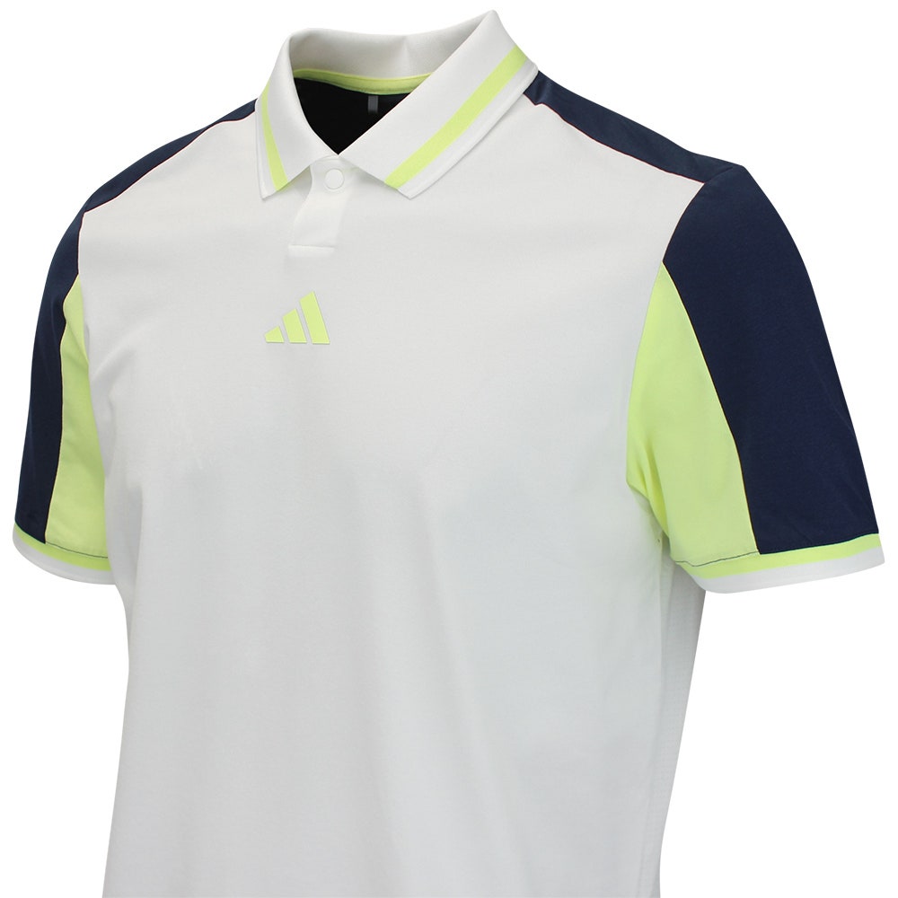 adidas Golf Shirt - BTC Vent Twistknit Polo - White AW26