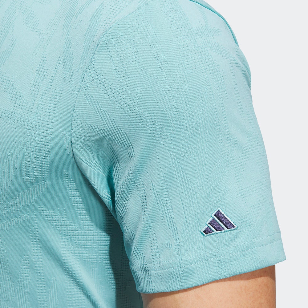 adidas Golf Shirt - Go-To Textured Polo - Mint Ton AW25