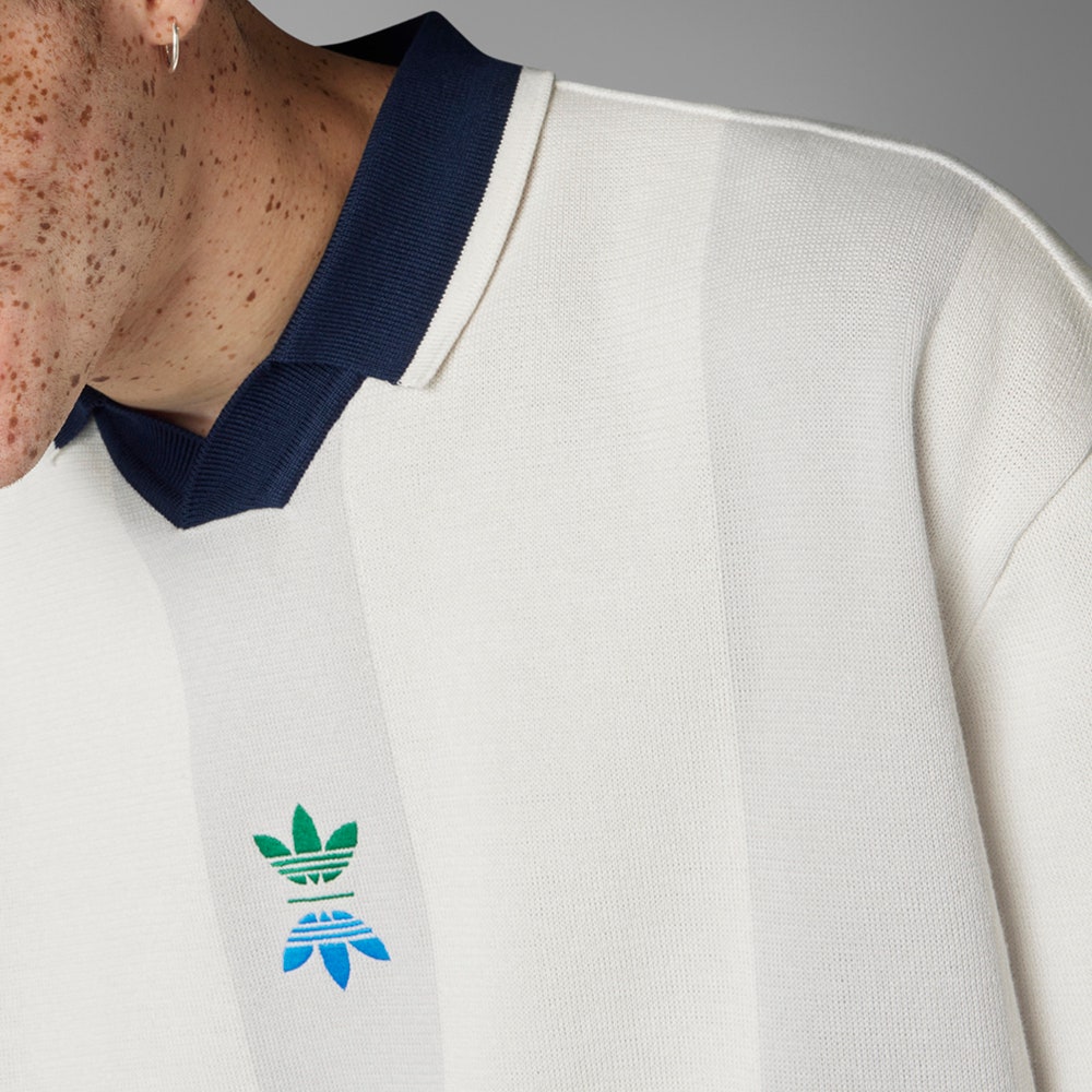 adidas Golf Shirt - Rolling Links LS Knit Polo - Chalk White AW24