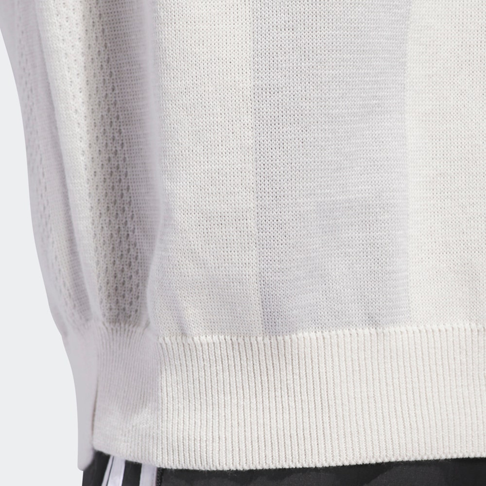 adidas Golf Shirt - Rolling Links LS Knit Polo - Chalk White AW24