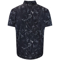 adidas Golf Shirt - U365 CC Mesh Floral Polo - Black AW26