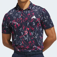 adidas Golf Shirt - U365 CC Mesh Floral Polo - Collegiate Navy AW26