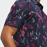 adidas Golf Shirt - U365 CC Mesh Floral Polo - Collegiate Navy AW26